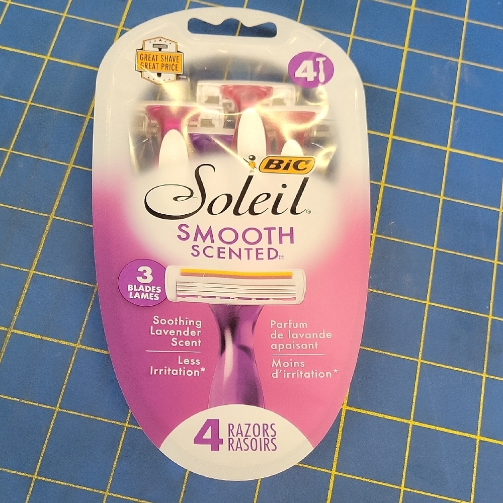 Soleil Smooth Scented Razors - Purple
